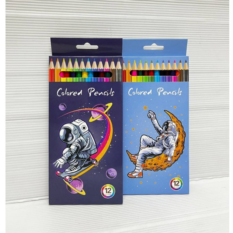 مداد رنگی 12 رنگ فضانورد 