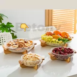 شیرینی خوری شیشه آبگز قطر 25-دیس شیشه آبگز