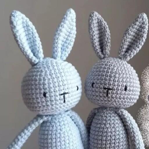 عروسک بافتنی طرح خرگوش ساده ،با کیفیت و ارسال رایگان 