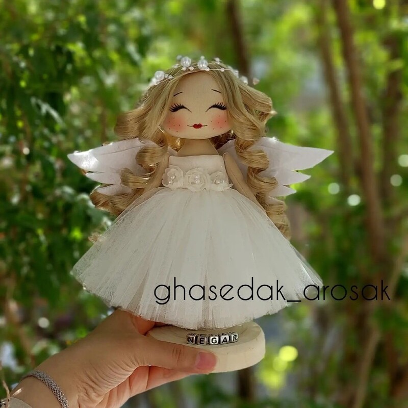 عروسک فرشته  عروسک روسی کادویی تزئینی هدیه خاص تولد