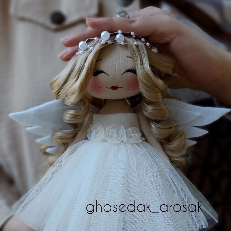 عروسک فرشته  عروسک روسی کادویی تزئینی هدیه خاص تولد