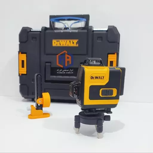 تراز لیزری دیوالت 4 بعدی پایه دار جعبه بزرگ مدل DEWALT-16L