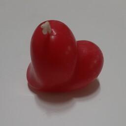 شمع قلبی سه بعدی  مناسب برای هدیه ولنتاین با پارافین مرغوب یک درصد و فیتیله  دیرسوز
