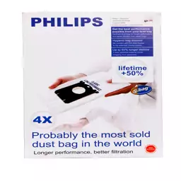 پاکت جاروبرقی مدل P کد B- PHILIPS بسته 4 عددی مناسب برای جاروبرقی فیلیپس