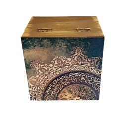 جعبه هدیه چوبی طرح سنتی