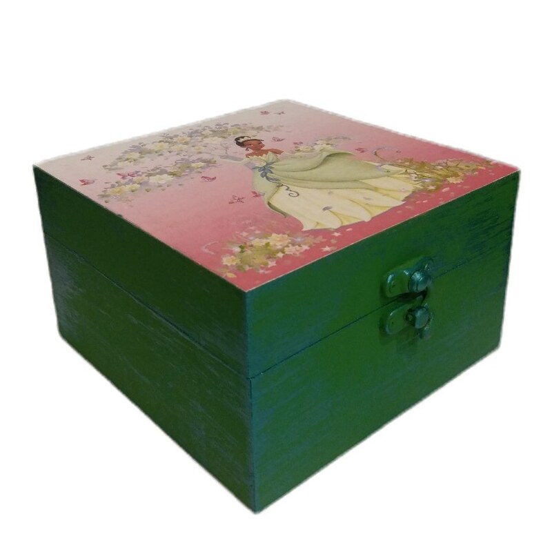 جعبه چوبی هدیه مدل پرنسس قورباغه