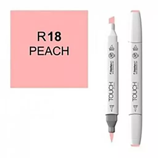 ماژیک براش دو سر تاچ Peach  کد R18