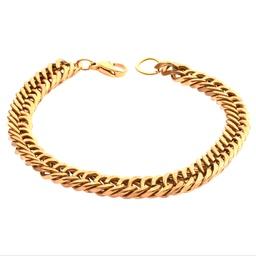 دستبند مردانه  زنجیری -  استیل - مدل TBR-58 - طلایی
