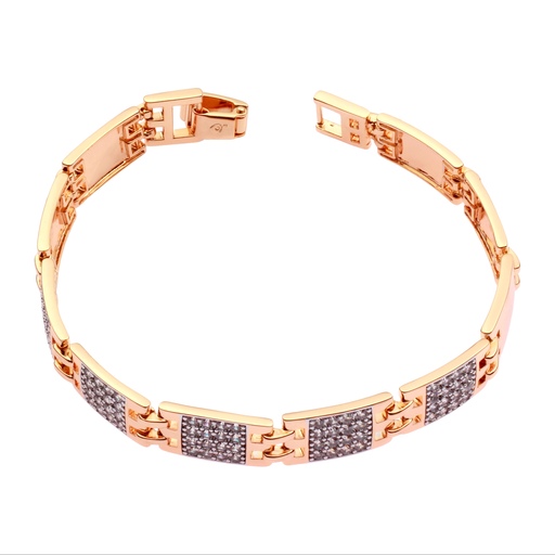 دستبند زنانه -  ژوپینگ - مدل TBR-17 -  دورنگ طلایی و نقره ای