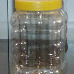 ظرف پلاستیکی جار  1200سی سی (2 کیلو عسل) با درب (بسته 90 تایی)
