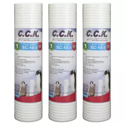 فیلتر دستگاه تصفیه کننده آب سی سی کا مدل SC-10-5 بسته 3 عددی