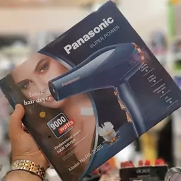 سشوآر پاناسونیک 9000 وات قوی Panasonic هلوگرام دار حرارت بالا ساخت ژاپن panasonic  دو سرعته سشوار قوی دوموتوره براشینگ