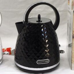 کتری برقی رومانتیک هوم با کیفیت عالی حجم 1.7 لیتری (چای ساز) رنگ سفید و مشکی 