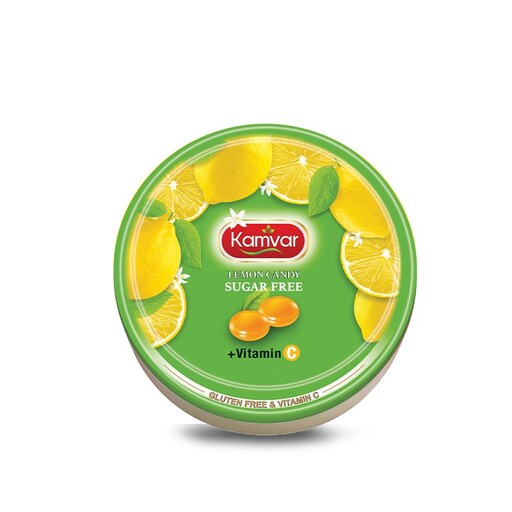آبنبات رویال لیمو بدون قند و رژیمی 156 گرمی کامور