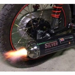 اگزوز قهرمانی سیلور ، مناسب موتور سیکلت هوندا انژکتوری ، از  125 تا 200 سی سی 