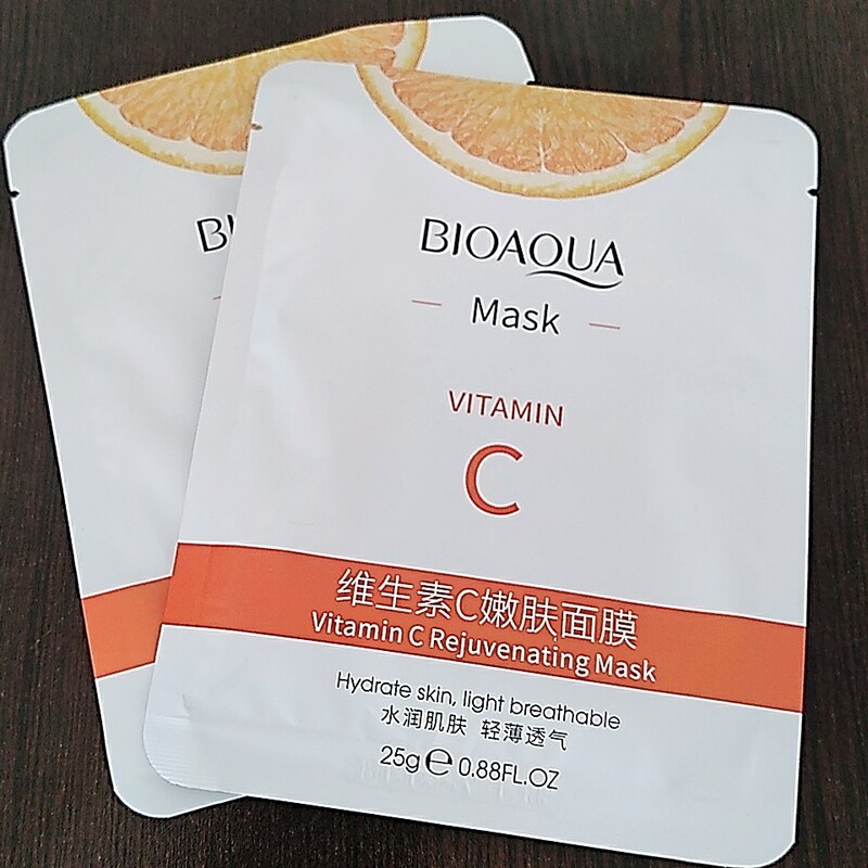 ماسک ورقه ای صورت ویتامین C برند بیوآکوا  ، 25 گرم 