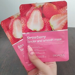 ماسک ورقه ای صورت توت فرنگی برند بیوآکوا، 25 گرم (آرایشی میشل بیوتی)