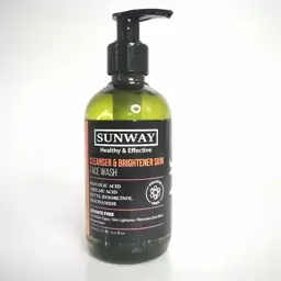 سان وی ژل شستشو صورت روشن کننده پوست  فاقد سولفات  SUNWAY CLEANSER AND BRIGHTENER FACE WASH SULFATE FREE 