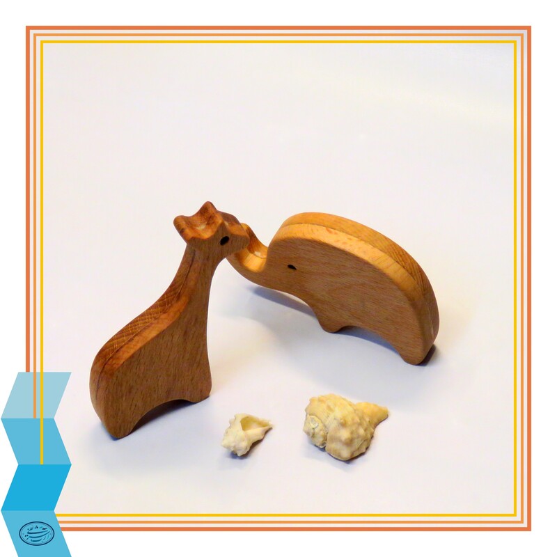 اسباب بازی چوبی با رنگ مخصوص از چوب راش
