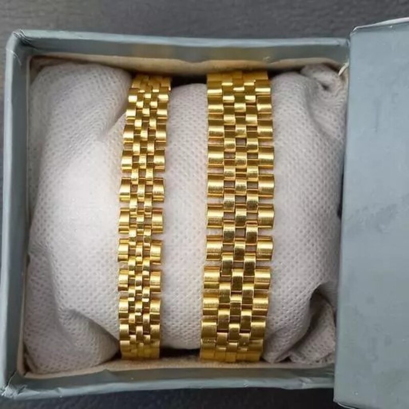 دستبند ست مارک رولکس طلایی زنانه و مردانه