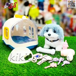 سگ رباتی اسباب بازی راهرو با خانه همراه  PLUSH PET MC1042