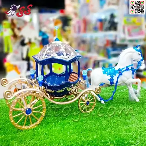 کالسکه و اسب اسباب بازی و عروسک پرنسس PRINCESS CARRIAGE 372A