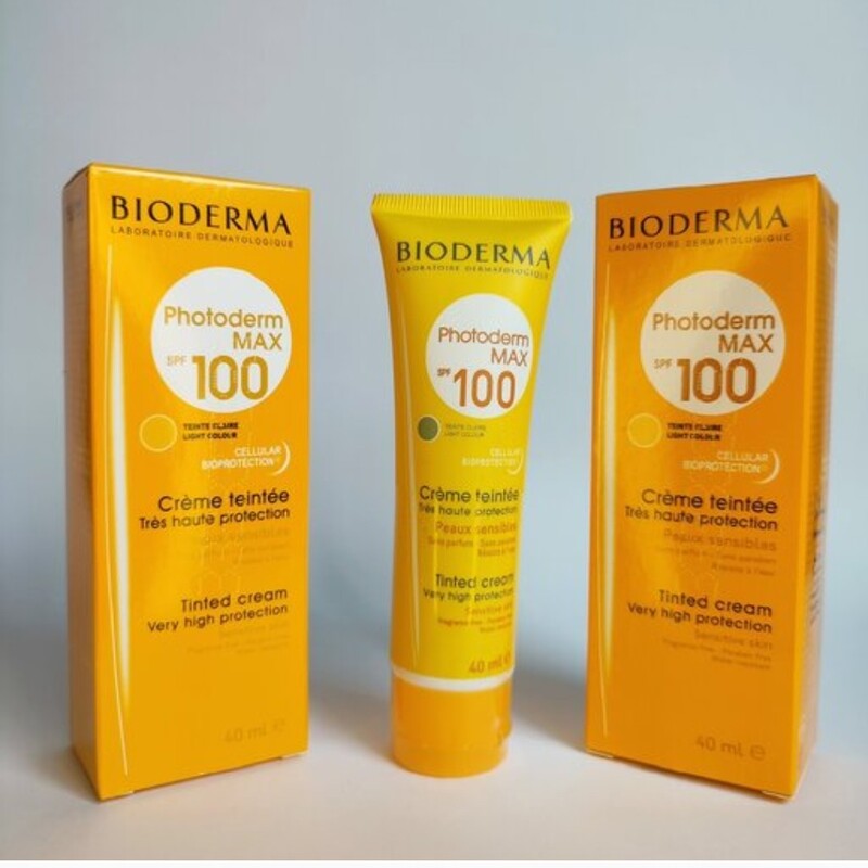 کرم ضد آفتاب بیودرما رنگی spf 100 مخصوص پوست خشک ضد لک و ضد چروک ( ارسال رایگان )

