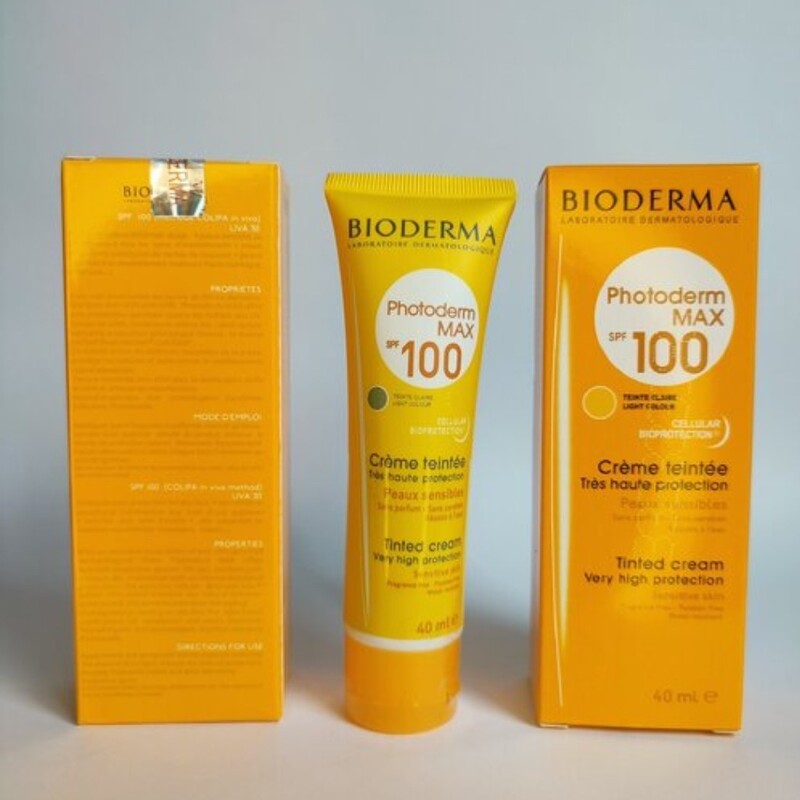 کرم ضد آفتاب بیودرما رنگی spf 100 مخصوص پوست خشک ضد لک و ضد چروک ( ارسال رایگان )

