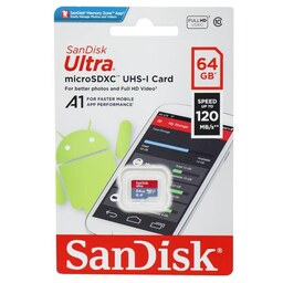 کارت حافظه سن دیسک مدل Sandisk MicroSDXC Ultra A1 ظرفیت 64 گیگابایت