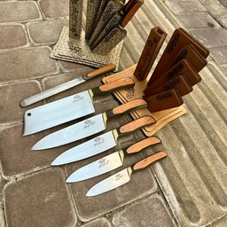 ست چاقوی آشپزخانه استندار دستساز زنجان