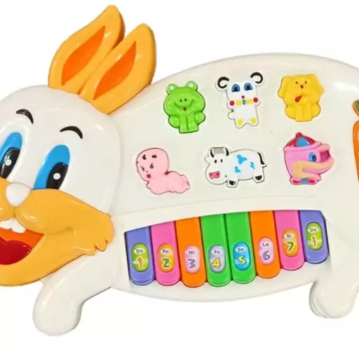 بازی آموزشی ارگ Rabbit Piano مدل خرگوش