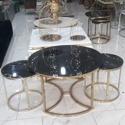 جلو مبلی و میز عسلی مدل پروانه - جلو مبلی -میز عسلی فلزی ابکاری