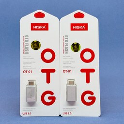 تبدیل OTG تایپ سی هیسکا مدل HISKA OT01 ( تایپ سی به USB )