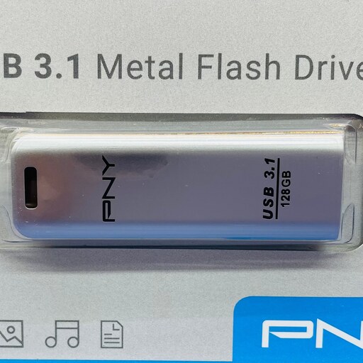 فلش USB3 پی ان وای 128G METAL مدل PNY FD128ESTEEL31G-EF ( گارانتی مادام )