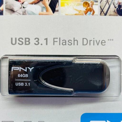 فلش USB3 پی ان وای 64G ATTACH مدلPNY FD64GATT431KK-EF 
