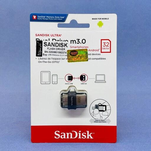 فلش سندیسک OTG 32G میکروUSB3 مدل SANDISK SDDD3-032G-G46