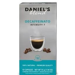 قهوه دنیل (decaffeinato) بدون کافئین در کپسول های آلمینیومی