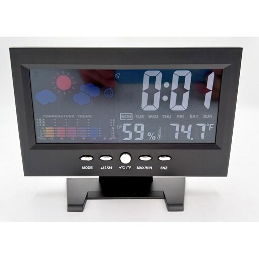 ساعت و مانیتور سنجش کیفیت و وضعیت هوا برندNEMOTECH مدل ep575(سفارش آلمان)