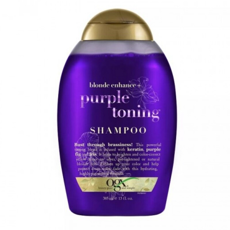 شامپو بنفش ضد زردی او جی ایکس ogx purple toning shampoo حجم 385 میل


