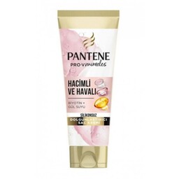 ماسک موی حجم دهنده بدون سیلکون پنتن pantene حجم 275 میل حاوی گل رز و بیوتین

