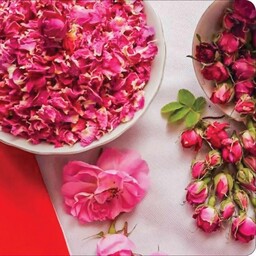 گل محمدی باز خشک (پر شده خشک) کیفیت ممتاز  بسته 50 گرمی  