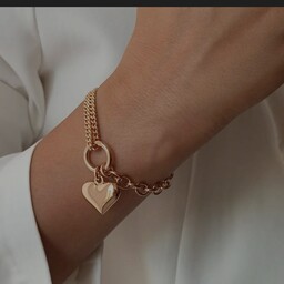 دستبند دولاین با آویز قلب از برند ژوپینگ