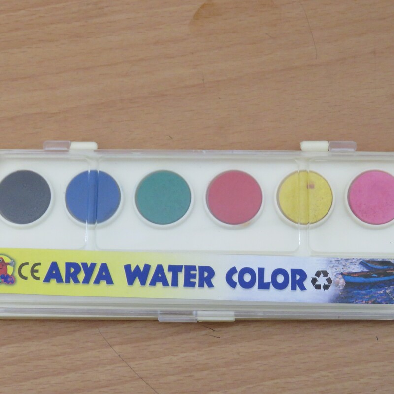 آبرنگ 6 رنگ مدل آریا Arya water color 