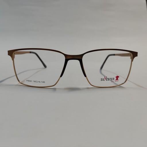 فریم عینک طبی طلایی  مارک سیلوسترSILVESTER مقاوم برای ساخت هرنوع عدسی