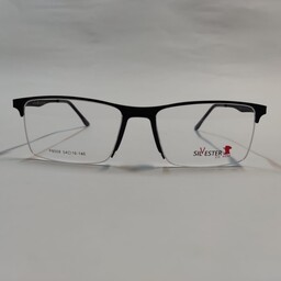 عینک طبی مشکی برند سیلوستر مدل نیم فریم مقاوم برای ساخت هرنوع عدسی