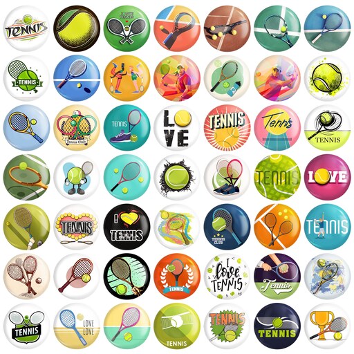 پیکسل خندالو طرح تنیس Tennis کد 108 مجموعه 50 عددی