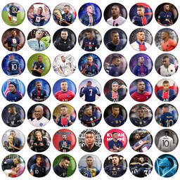 پیکسل خندالو طرح کیلیان امباپه Kylian Mbappe کد 126 مجموعه 50 عددی