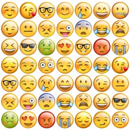 مگنت خندالو طرح ایموجی Emoji  کد 24 مجموعه 50 عددی