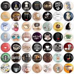 پیکسل خندالو طرح قهوه Coffee کد 118 مجموعه 50 عددی