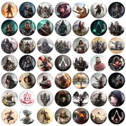 مگنت خندالو طرح اساسینز کرید Assassins Creed کد 129 مجموعه 50 عددی